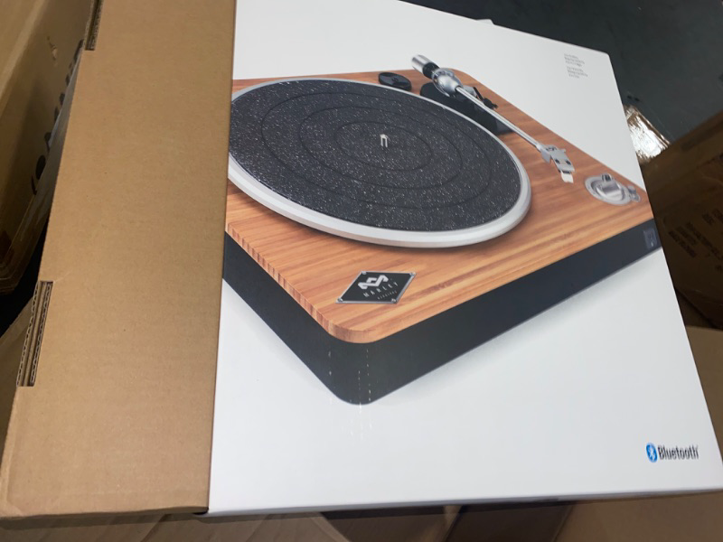 Photo 2 of House of Marley Stir It Up Wireless Turntable: Vinyl Record Player with Wireless Bluetooth Connectivity, 2 Speed Belt, Built-in Pre-Amp, and Sustainable Materials
