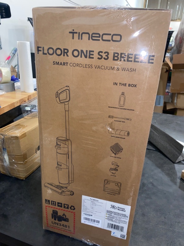 Photo 2 of Tineco Floor ONE S3 Breeze Cordless Hardwood Floors Cleaner, Lightweight Wet Dry Vacuum Cleaners for Multi-Surface Cleaning with Smart Control System