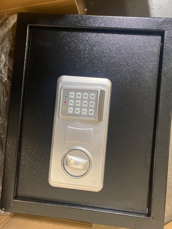 Photo 2 of See Photo A TLE DIFFERENT Safe Deposit Box Digital Safe Box Fit For Mini Steel Safes Money Bank Small Household Password Key Security Box Keep Cash Jewelry Document In peace (Color : Black-medium) INCLUDES/KEYS & OR CODE