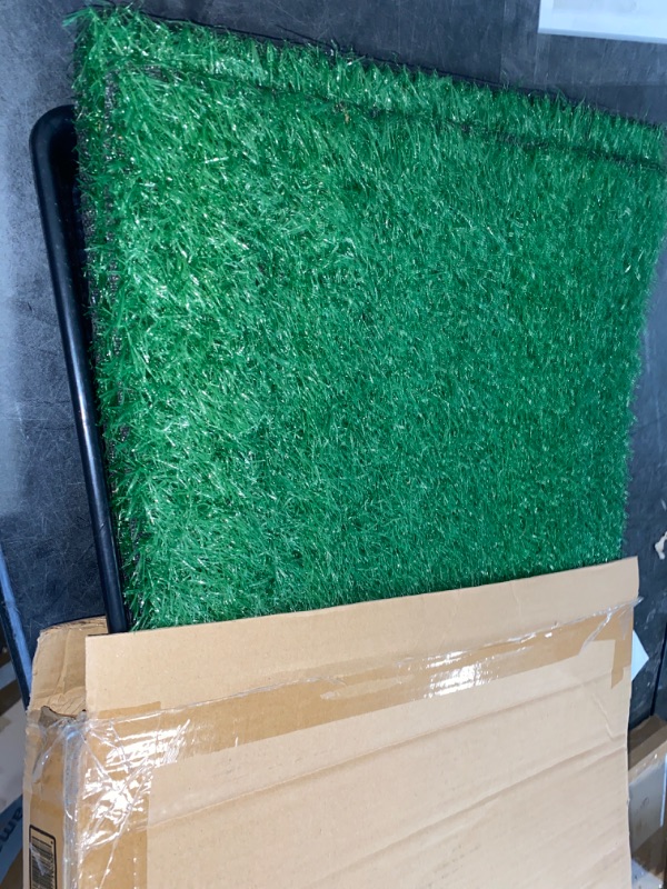 Photo 2 of STARROAD-TIM 39.3 x 31.5 inches Artificial Grass Rug Turf for Dogs Indoor Outdoor Fake Grass for Dogs Potty Training Area Patio Lawn Decoration
