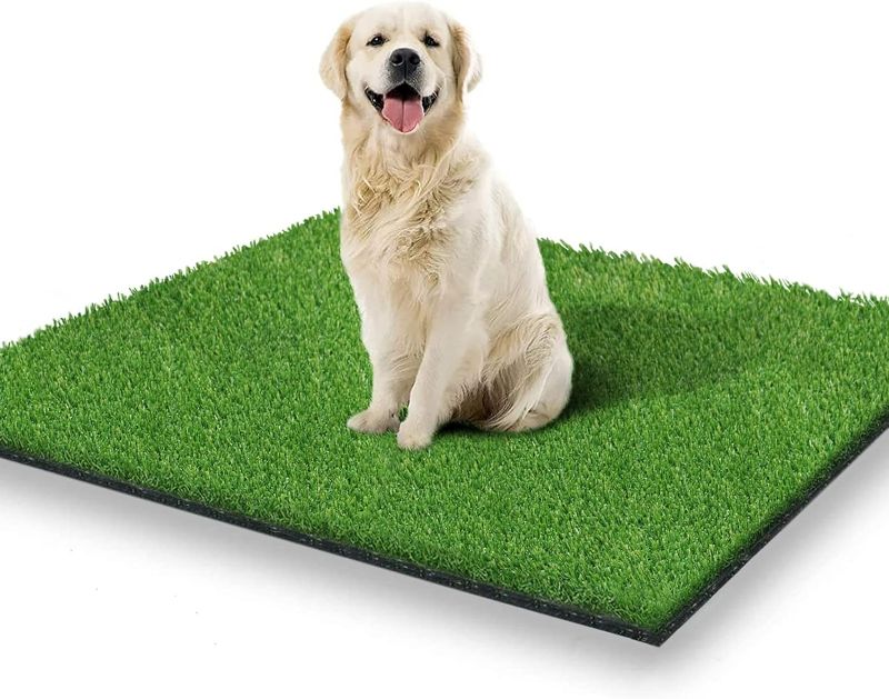 Photo 1 of STARROAD-TIM 39.3 x 31.5 inches Artificial Grass Rug Turf for Dogs Indoor Outdoor Fake Grass for Dogs Potty Training Area Patio Lawn Decoration
