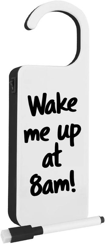 Photo 1 of Modern Home LED Light Up Door Hanger w/Dry Erase Marker

