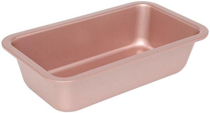 Photo 1 of *Please Read Clerk Comments * ELLE Rose Gold Loaf Pan, Robust Baking Pan, Non-Stick Coating, Bakeware for Banana Bread, Cake Mould, 9.5 x 5.5 In.
