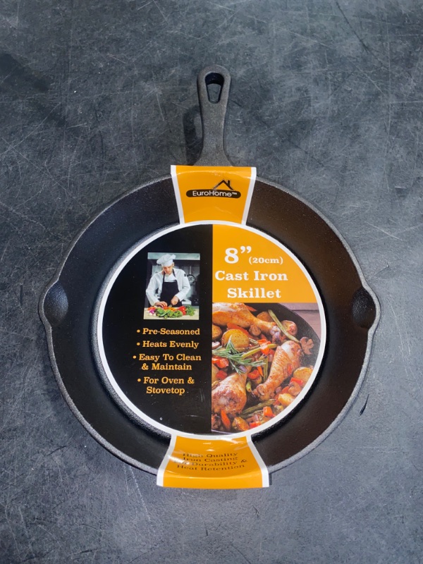 Photo 2 of Eurohome Skillets - Black 8" Cast Iron Skillet