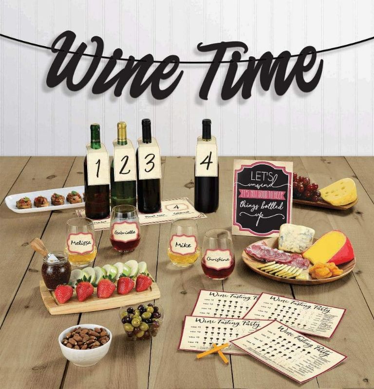 Photo 1 of Wine Party Essentials Deluxe Kit (1 Set) - Elevate Wine Tasting Experience with Unique & Stylish Decorations, Perfect for Every Event

