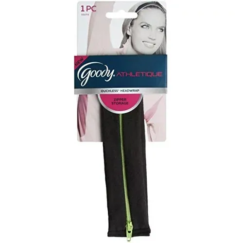 Photo 1 of Goody Athletique Ouchless Headwrap with Zipper Storage **Black and Pink** (2 pack)