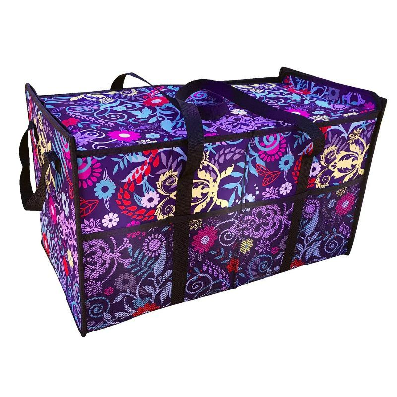 Photo 1 of Two Lumps of Sugar BAG0308-5661 Jubilee Flourish Trunkey Pal Folding Tote, 22-inch Length
