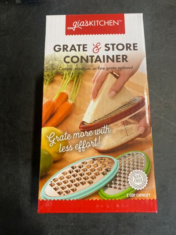 Photo 3 of gia'sKITCHEN 21577 Grater Container, 6.77"x3.43"x3.54", Multicolor
