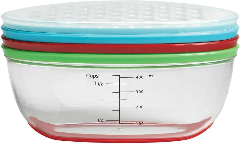 Photo 1 of gia'sKITCHEN 21577 Grater Container, 6.77"x3.43"x3.54", Multicolor
