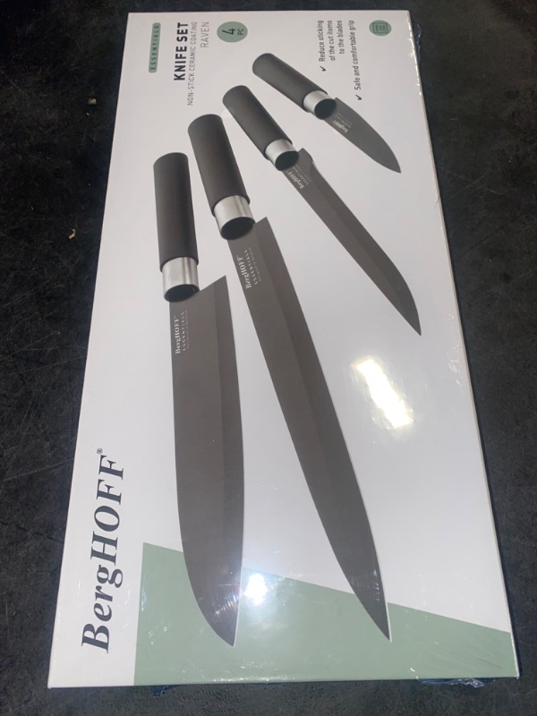 Photo 2 of BergHOFF Essentials 4pc. Ceramic Coated Knife Set