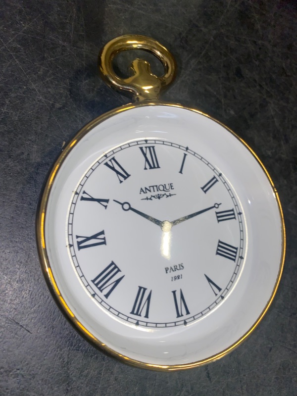 Photo 2 of Li'Shay Pocket Watch Themed Jewelry Trinket Ring Tray-Antique Clock