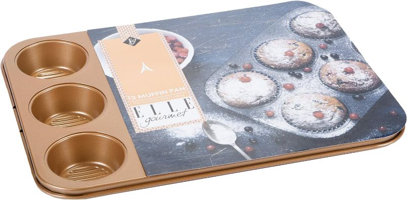 Photo 1 of Elle Gourmet 12 Muffin Pan Premium Non Stick Coating
