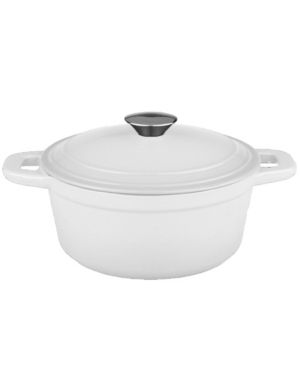 Photo 1 of BergHOFF Neo Collection Cast Iron 3-Qt. Round Covered Dutch Oven - White