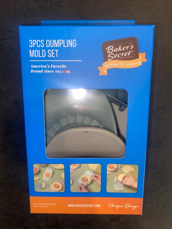 Photo 3 of Baker's Secret 3pcs/set Small Dumpling Maker DIY Kitchen Mold Tool Dough Press Meat Pie Pastry 
