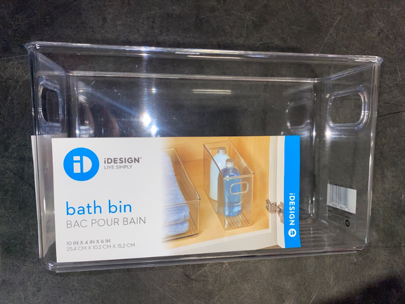 Photo 2 of InterDesign Linus Plastic Countertop, Closet, and Vanity Organizer, Storage Bin for Bathroom, Bedroom, Office, Craft Room, Kitchen, Small
