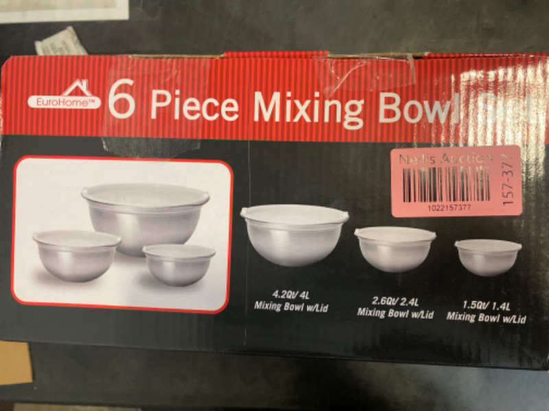 Photo 3 of  Stainless Steel Mixing Bowl Set - 6 Piece
