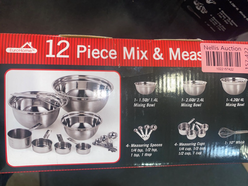Photo 3 of  Stainless Steel Mix & Measure Set - 12 Piece
