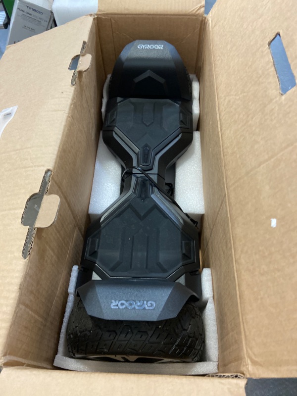 Photo 2 of Gyroor Warrior 8.5 inch All Terrain Off Road Hoverboard with Bluetooth Speakers and LED Lights, UL2272 Certified Self Balancing Scooter 1-Black Hoverboard