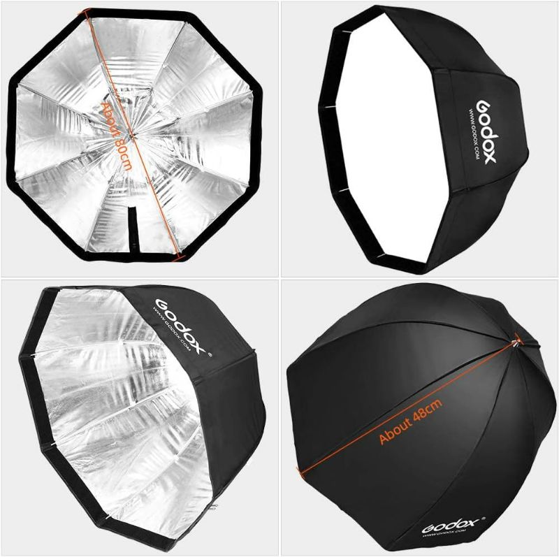 Photo 1 of GODOX 32"/ 80cm Umbrella Octagon Portable Softbox Reflector for Studio Photography Speedlite Flash (80cm Octagon Softbox)