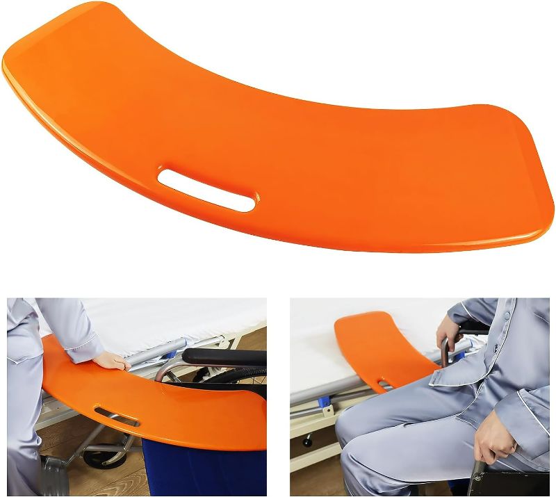 Photo 1 of Slide Transfer Board, Patient Slide Assist Device for Transferring Patient or Handica from Wheelchair to Bed, Toilet, Tub, Car - Slide Board with A Handle,Weight Capacity 440 lbs