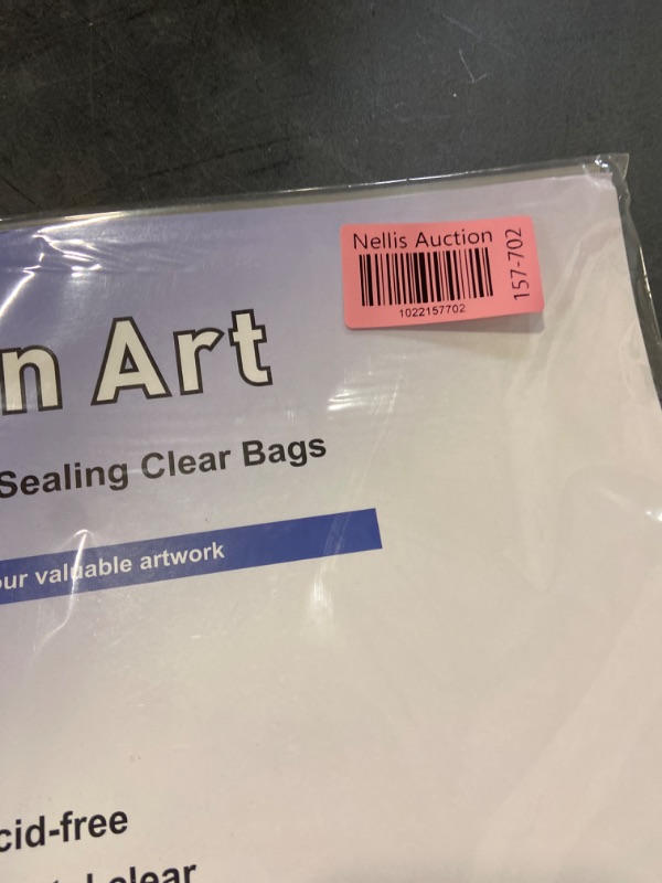 Photo 4 of Falling in Art Acid Free 1.496mil (Single Side) Crystal Sealed Clear Bags for 16x20 Art Prints, Photos, 16 1/2 Inches by 20 1/2 Inches, 25-Pack