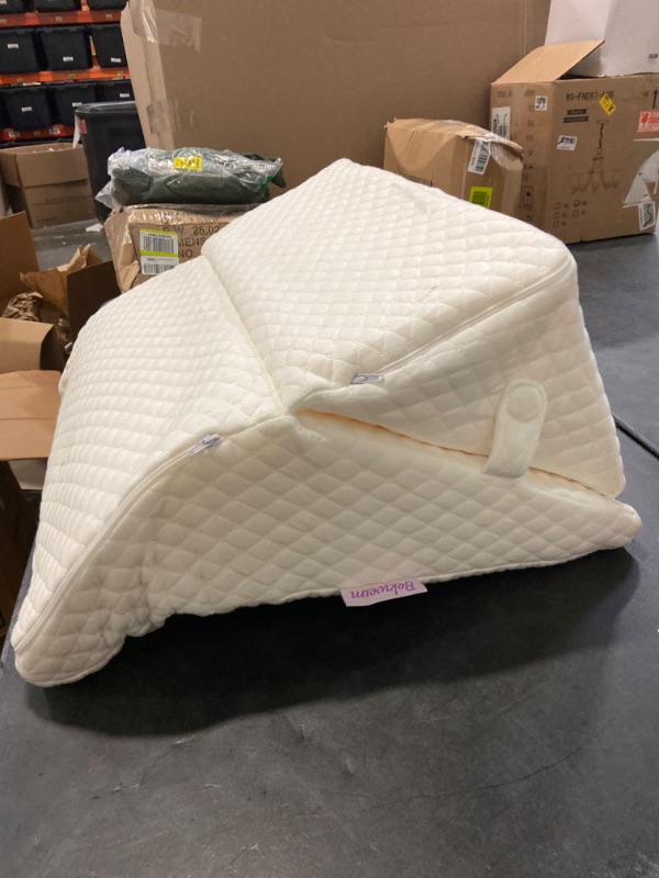 Photo 2 of Bed Wedge Pillow for Sleeping, Adjust to Your Comfort, 7-in-1 Incline Body Positioner Memory Foam Adjustable Pillow Wedge. Helps with Acid Reflux, Sleep Apnea, Gerd, Heartburn, Back & Knee Pain
