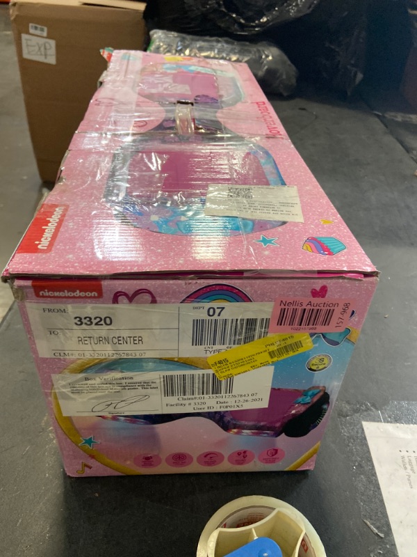 Photo 4 of JoJo Siwa Hoverboard, Self-Balancing Scooter with Bow and Light-up Wheels, for Kids Ages 8+, Pink