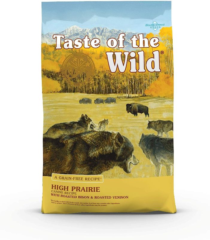 Photo 1 of Taste of the Wild High Prairie Canine Grain-Free Recipe with Roasted Bison and Venison Adult Dry Dog Food, Made with High Protein from Real Meat and Guaranteed Nutrients and Probiotics 28lb EXP Jan 2025