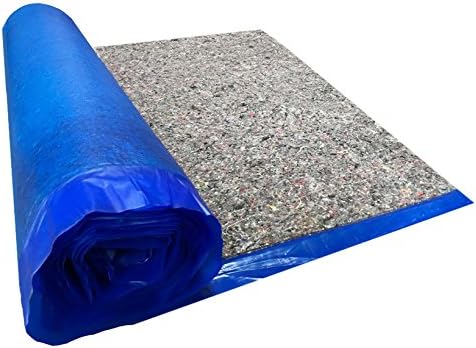 Photo 1 of AMERIQUE 691322307061 200SQFT Royal Blue 5TH Generation Extreme Quiet Super Heavy Duty Felt 3-in-1 Underlayment Padding with Tape & Vapor Barrier, 3.2MM, 200 Square Feet