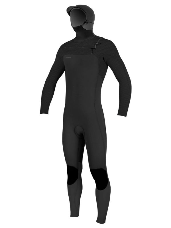 Photo 1 of O'NEILL 5/4+mm Men's Hyperfreak Hooded Fullsuit BLACK/BLACK Large