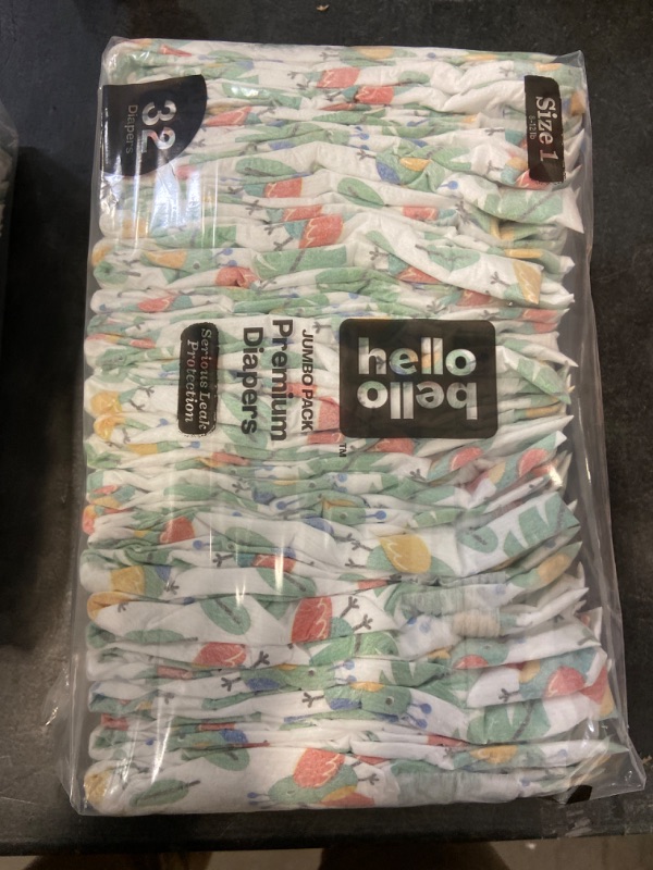 Photo 1 of Hello Bello Premium Baby Diapers Size 1 I 32 Count of Disposeable, Extra-Absorbent, Hypoallergenic, and Eco-Friendly Baby Diapers with Snug and Comfort Fit I Bird