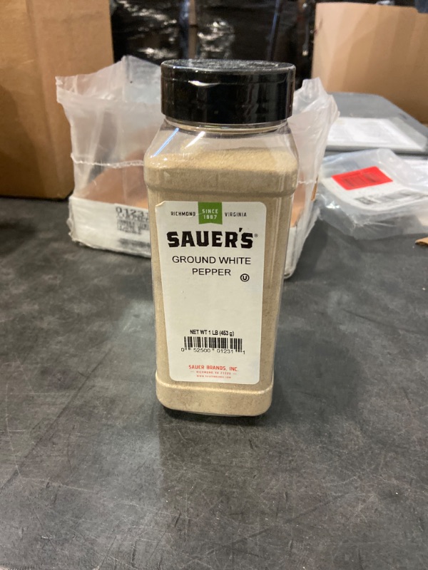 Photo 2 of Sauer's White Ground Pepper, 1 Pound White Ground Pepper 1 Pound (Pack of 1)