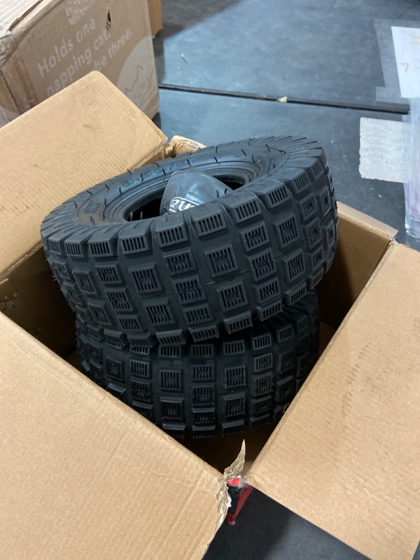 Photo 2 of RUTU Knobby Tread 3.00/3.50-4 Tire & Inner Tube - For Offroad Go Kart, ATV, Scooter, Utility Dolly, Hand Truck Tires, 4 Wheeler Vehicle - Durable, 3.00-4 260x85 10x3" Size, Max Load 375lbs - 2 Set
Visit the RUTU Store