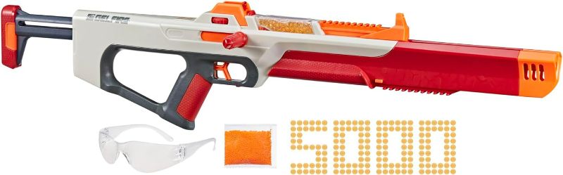 Photo 1 of Nerf Pro Gelfire Ghost Bolt Action Blaster, Removable Boost Barrel, 5000 Gel Rounds, 100 Round Integrated Hopper, Eyewear, Ages 14 & Up

