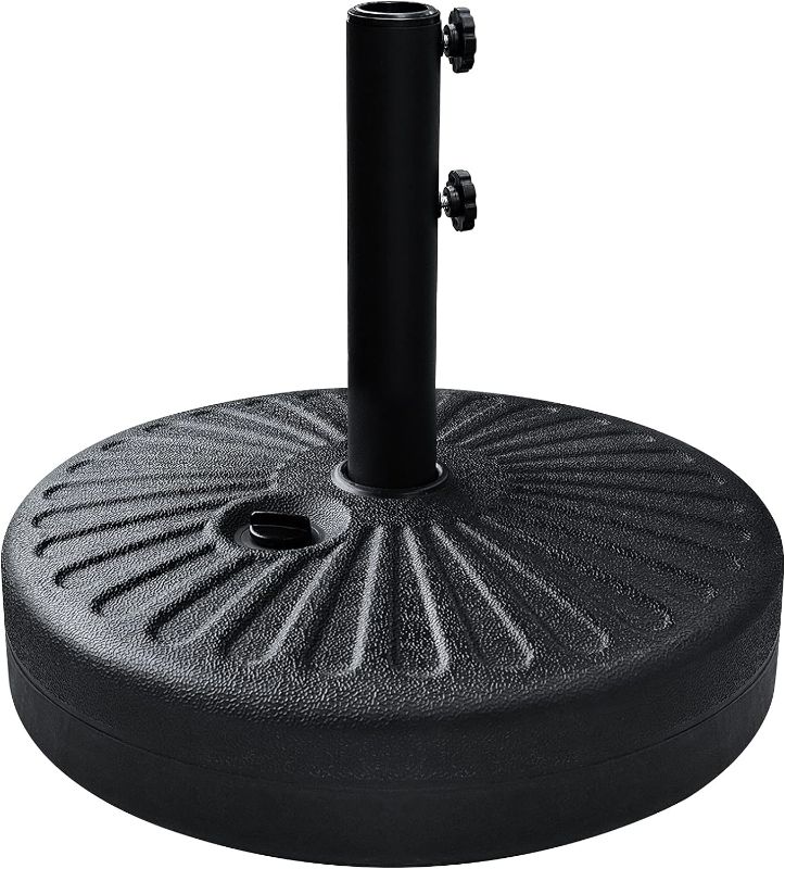 Photo 1 of EliteShade Umbrella Base Water Filled Stand Market Patio Outdoor Heavy Duty Umbrella Holder(Black)
