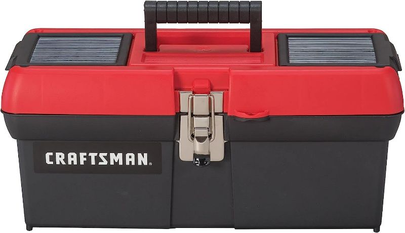 Photo 1 of CRAFTSMAN Tool Box, Lockable, 16 in., Red/Black (CMST16901)
