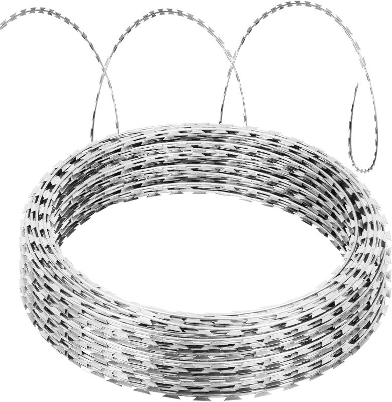 Photo 1 of Ribbon Barbed Wire 18" 1 Coil  for Farm, Fence, Garden  50 Feet 
