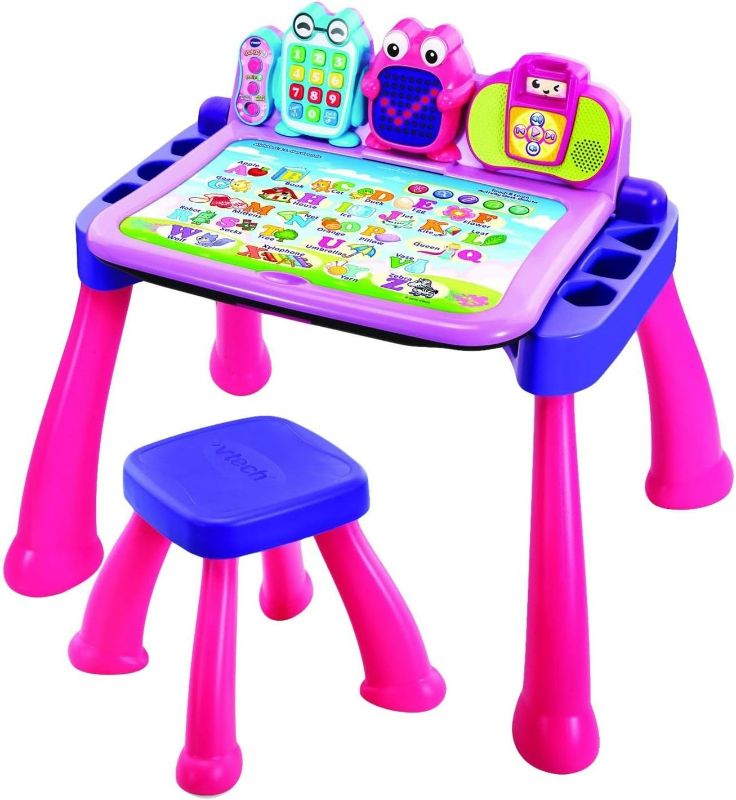 Photo 1 of VTech Touch and Learn Activity Desk Deluxe, Pink

