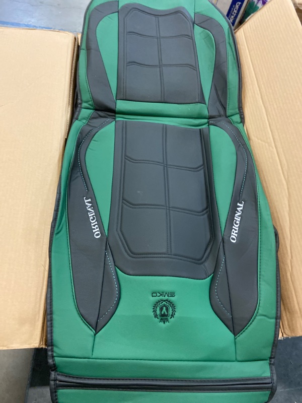 Photo 2 of Luxury Car Seat Covers Fit for CRV 1998-2021 5-Seats Full Set Leather Automotive Vehicle Cushion Cover, Waterproof Leather Seat Protectors MH82 Green
