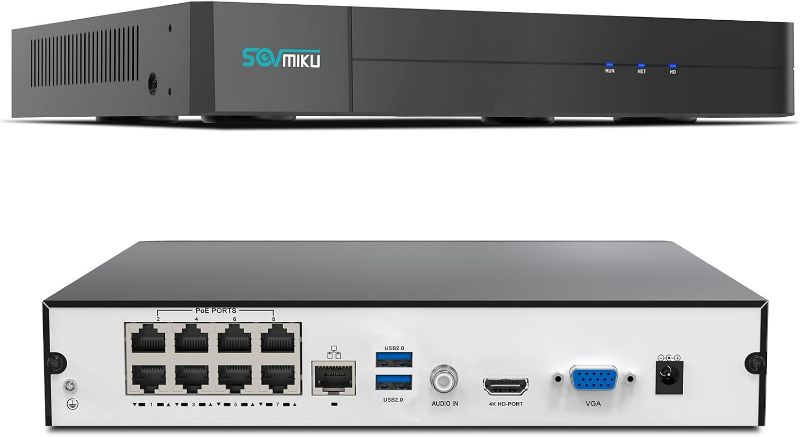 Photo 1 of SOVMIKU 4K 8CH POE Network Video Recorder NVR