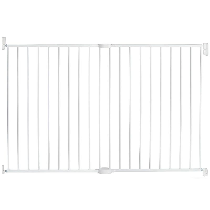 Photo 1 of Munchkin® Extending XL™ Tall and Wide Baby Gate, Hardware Mounted Safety Gate for Stairs, Hallways and Doors, Extends 33" - 56" Wide, Metal, White
