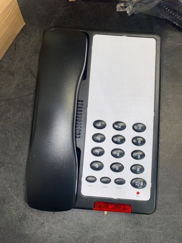 Photo 2 of Lodging Star 1-Line Corded Phone in Black