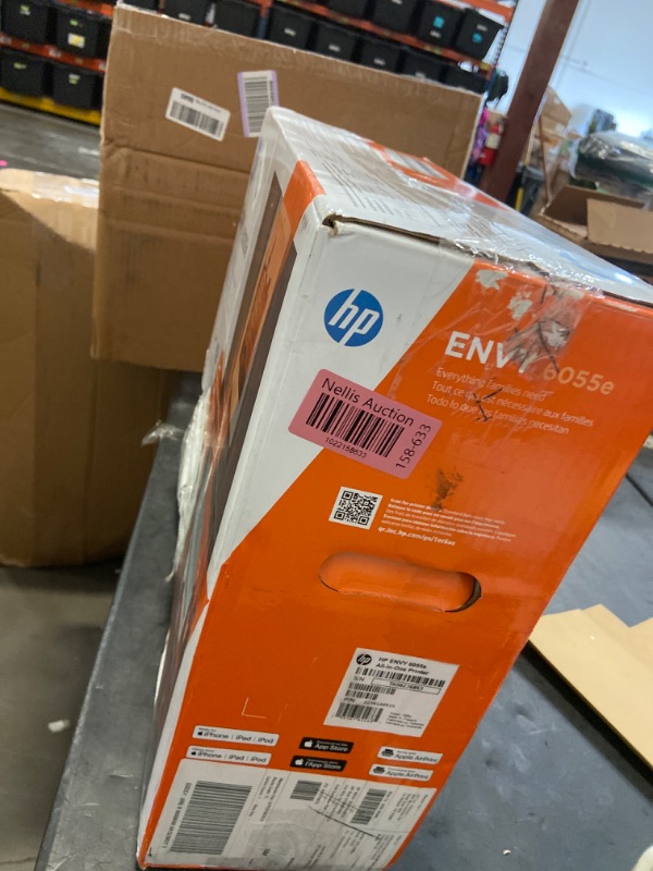 Photo 4 of HP ENVY 6055e Wireless Color Inkjet Printer, Print, Scan, Copy, Easy Setup, Mobile printing, Best For Home, Instant Ink With HP+,White New