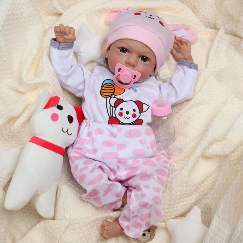 Photo 1 of Reborn Baby Dolls, 18 Inches Realistic Baby Doll That Look Real Christmas/Birthday Baby Dolls Gift for Kids Age 3+
