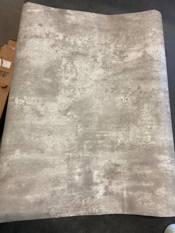 Photo 2 of Stickyart 32"x160" Stained Grey Concrete Contact Paper for Countertops Self Adhesive Removable Cement Vinyl Wallpaper for Bathroom Shower Waterproof Industrial Style Textured Concrete Effect Wallpaper
