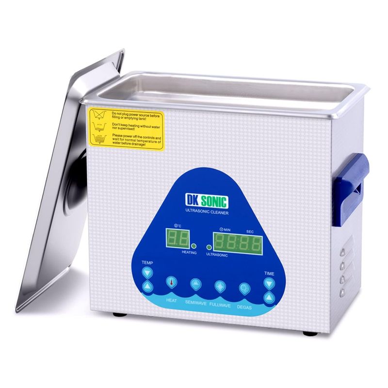 Photo 1 of DK SONIC Ultrasonic Cleaner with Digital Timer and Basket for Denture, Coins, Small Metal Parts, Record, Circuit Board, Daily Necessaries, Lab Tools,etc (3L, 110V)
