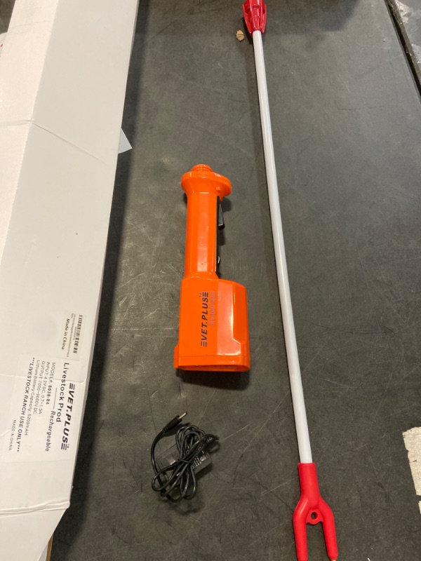Photo 2 of Rechargeable Livestock Prod for Cow Electric Cattle Prod for Cow for Dog Safety Animal prod with Flexible Shaft Waterproof prod for Cow Goats hog Dog
