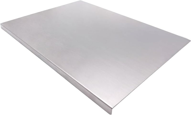 Photo 1 of Stainless Steel Cutting Boards for The Kitchen, Suitable for Meat, Fruits, Vegetables, Bread, and Baking Large-sized Cutting Boards (23 x19 in)
