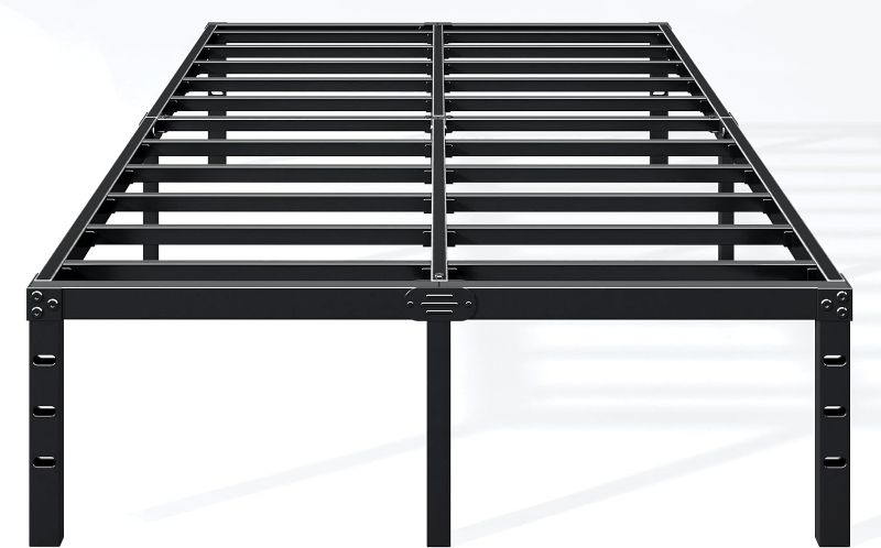Photo 1 of 16 Inch Full Bed Frame - Sturdy Platform Bed Frame Metal Bed Frame No Box Spring Needed Heavy Duty Full Size Bed Frame Easy Assembly Strong Bearing Capacity, Noise Free
