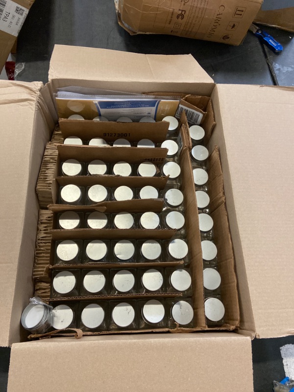 Photo 1 of  Glass Spice Jars, 48 Piece Seasoning Jars with Labels, Shaker Lids, Airtight Metal Lids, Silicone Funnel, Spice Bottles Empty Glass